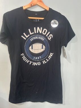 Illinois Fighting Illini Short Sleeve Tee - Black